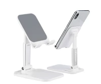 Univerzális HU5907769307515 asztali telefon- és tablettartó állvány, fehér, csúszásgátlóval kép