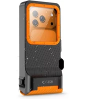 Univerzális SP113993 Tech-protect ipx8 pro vízálló telefon tok, fekete-narancs kép