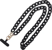 Univerzális TF5907457744516 - nyakba akasztó telefontartó, fekete lánccal kép