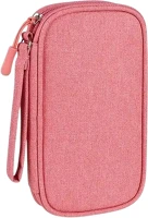 Univerzális TM0038175 Két rekeszes táska digitális kiegészítőkhöz, cipzáras - pink kép