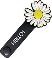 Univerzális TM0040214 Virág figurás kábelrendező, fekete/fehér szilikon, patentos kép