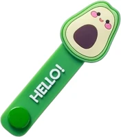 Univerzális TM0040215 Avokádó figurás kábelrendező, zöld szilikon, patentos kép