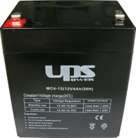 Ups power MC4-12 12v 4ah zselés ólom akkumulátor gondozásmentes kép