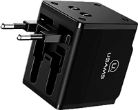 Usams CC44TC01 Cc44tc01 univerzális utazó töltő, fekete kép