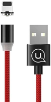 Usams SJ292USB02 Mágneses lightning töltőkábel, piros, 1299154 kép
