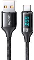 Usams SJ544_B U78 adatkábel és töltő (USB - Type-C, 65W, 120cm, PD gyorstöltés kép