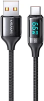 Usams US-SJ544 Usb töltő- és adatkábel, usb type-c, 120 cm, 6000 ma, led kijelzővel kép