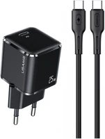 Usams YJXLOGTC01 Yxlogtc01 pd usb type-c fast charger adapter 25w 1,2m black kép