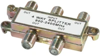 Use 900-2400 MHZ, 4 Home tsp 1913 f elosztó, 900-2400 mhz, 4 utas, 1 bemenet, 4 kimenet kép