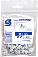 Use CHR 6 Home chr 6 kábelbilincs szöggel, 6mm, 50 db, kerek vezetékhez kép