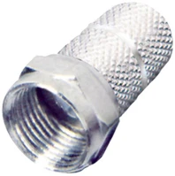 Use FÉM, RG 6 Home ff1 f csatlakozódugó, fém, rg 6 kábelre tekerhető, egyenes kivitel kép