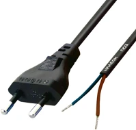 Use MAX.500W Home N 2/VDE hálózati csatlakozókábel, 1,5 m, H03VVH2-F 2x0,75 mm2 kábel kép