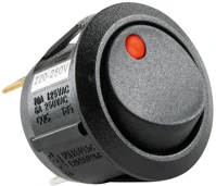 Use STV 11 világítós billenőkapcsoló, 1 áramkör - 2 állás, 250 V, 6 A, piros kép