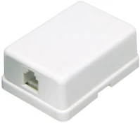 Use TS_1M_WH Home ts 1m/wh telefon fali aljzat, 6p/4c, öntapadós, csavarozható, fehér kép