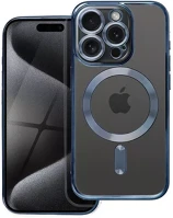 Utángyártott 100003 Electro mag apple iphone 15 pro magsafe kompatibilis hátlap tok, szürke kép