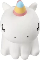 Utángyártott 101166 Art deco magányos egyszarvú alakú éjjeli lámpa, usb, 1200mah, fehér kép