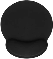Utángyártott 105235 Ergonomikus / zselés egérpad csuklótámasszal, 250x230x25mm, fekete kép