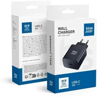 Utángyártott 20W, QC 4.0 Blue star hálózati töltő usb-c + 3a pd, 20w, qc 4.0 funkció, fekete kép