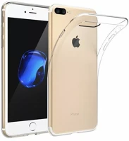 Utángyártott 27331 Apple iphone 8 plus/7 plus ultra slim 0,5mm szilikon tok, átlátszó kép