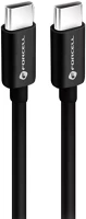 Utángyártott 3A, QC4.0, 60W, 2M Forcell f-energy c338 usb-c-usb-c adatkábel, pd, 3a, qc4.0, 60w, 2m, fekete kép