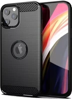 Utángyártott 60682 Forcell carbon hátlap tok apple iphone 13 mini, fekete kép
