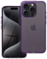 Utángyártott 99832 Matrix apple iphone 15 pro hátlap tok kameravédő peremmel, lila kép