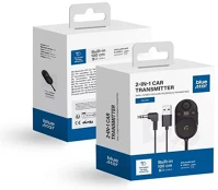 Utángyártott CARLINK BT62 Blue star carlink bt62 bluetooth transzmitter, 2in1, fekete kép