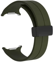 Utángyártott CEL-STRAP-WATCH7U-GR Samsung galaxy watch ultra mágneses szilikon óraszíj, 24mm, sötétzöld kép