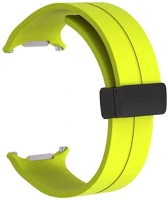 Utángyártott CEL-STRAP-WATCH7U-NE Samsung galaxy watch ultra mágneses szilikon óraszíj, 24mm, neonzöld kép