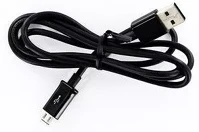 Utángyártott ECBDU5ABE USB microusb töltő- és adatkábel, 1m, fekete, eco csomagolásban kép