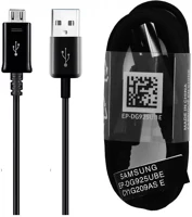 Utángyártott EP-DG925UBE USB microusb töltő- és adatkábel, fekete, 1,2m, eco csomagolásban kép