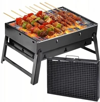 Utángyártott RC-K-933 Összecsukható kerti kemping grill , fekete kép