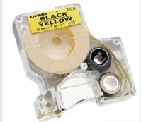 Utángyártott S0720730 IK Dymo d1 40918 festékszalag 9mm x 7m sárga-fekete #s0720730 ik kép
