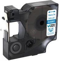 Utángyártott S0720810 Dymo d1 45801 19mm x 7m átlátszó-kék s0720810 kép
