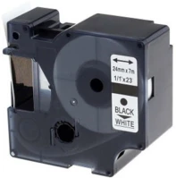 Utángyártott S0720930 Dymo d1 d53713 24mm x 7m fehér-fekete #s0720930 kép