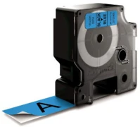 Utángyártott S0720960 Dymo d1 d53716 24mm x 7m kék-fekete #s0720960 kép