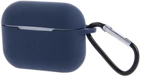 Utángyártott SOP101638 Apple airpods 4 szilikon tok akasztóval, dark blue, sötétkék kép