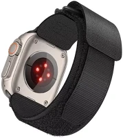 Utángyártott SOP103314 Forcell f-design fa05 apple watch 42/44/45/49mm nylon szíj, fekete kép
