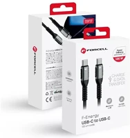 Utángyártott SOP103331 Forcell f-energy c260 usb-c-usb-c qc4.0 töltő / adatkábel, pd 5a, 100w, 1 kép
