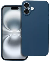 Utángyártott SOP104218 Forcell soft iphone 16 plus szilikon tok, sötétkék kép