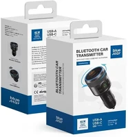 Utángyártott SOP95278 Blue star autoharmony c81 fm transzmitter, qc3.0 pd, 42w ,szürke kép