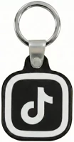 Utángyártott TS15651 Közösségi média kulcstartó, nfc chippel, tiktok logóval, nfc keychain kép