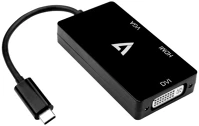 V7 V7UC-VGADVIHDMI-BLK Usb-c -> vga+dvi+hdmi adapter kép