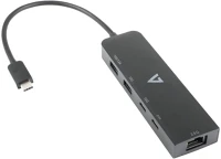 V7 V7UCRJ25GHUB-BLK Usb-c 2.5g ethernet adapter és usb hub kép
