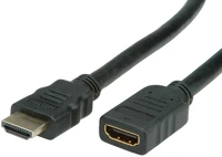 Value 11.99.5577-5 Kábel hdmi - hdmi hosszabbító, 4k@30hz, m/f,  5m, fekete kép
