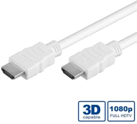 Value 11.99.5701-10 Kábel hdmi - hdmi 1080p@60hz, ethernet m/m, 1m, fehér kép
