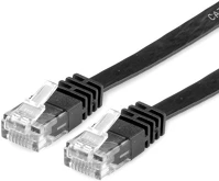 Value 21.99.0960-40 Patch kábel utp cat6 lapos kivitel 0,5m, fekete kép