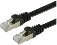 Value 21.99.0972-40 Patch kábel ftp cat6 lapos kivitel 2m, fekete kép