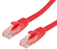 Value 21.99.1031-200 Patch kábel utp cat6 lsoh, kihúzás gátló, 1m, piros kép