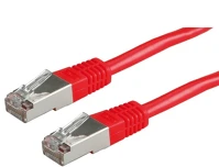 Value 21.99.1321-250 Patch kábel s/ftp, cat6, 0,5m, piros kép